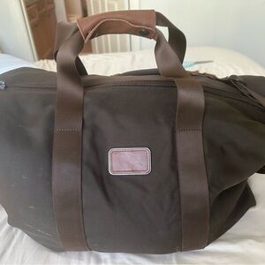 TUMI Alpha Ballistic Nylon and leather Travel Duffel Bag